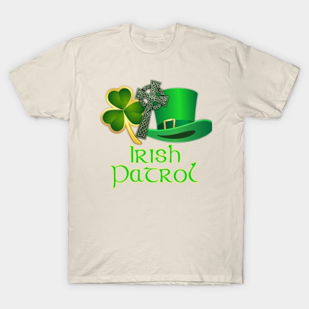 Irish Patrol - St. Patrick's Day T-Shirt by King Man Productions